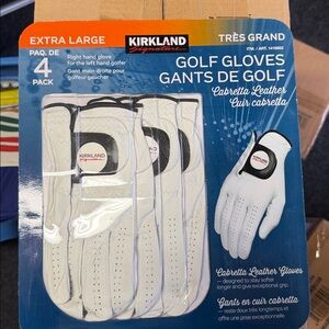 Kirkland Signature Cabretta Leather Golf Gloves - 4 Pack - Right Hand - XL